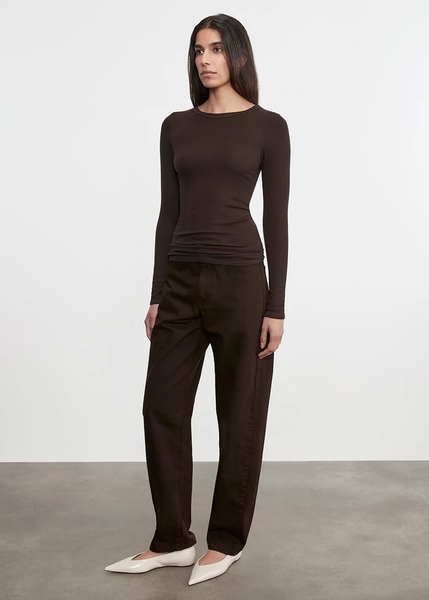 The Silk Rib L/S Crew