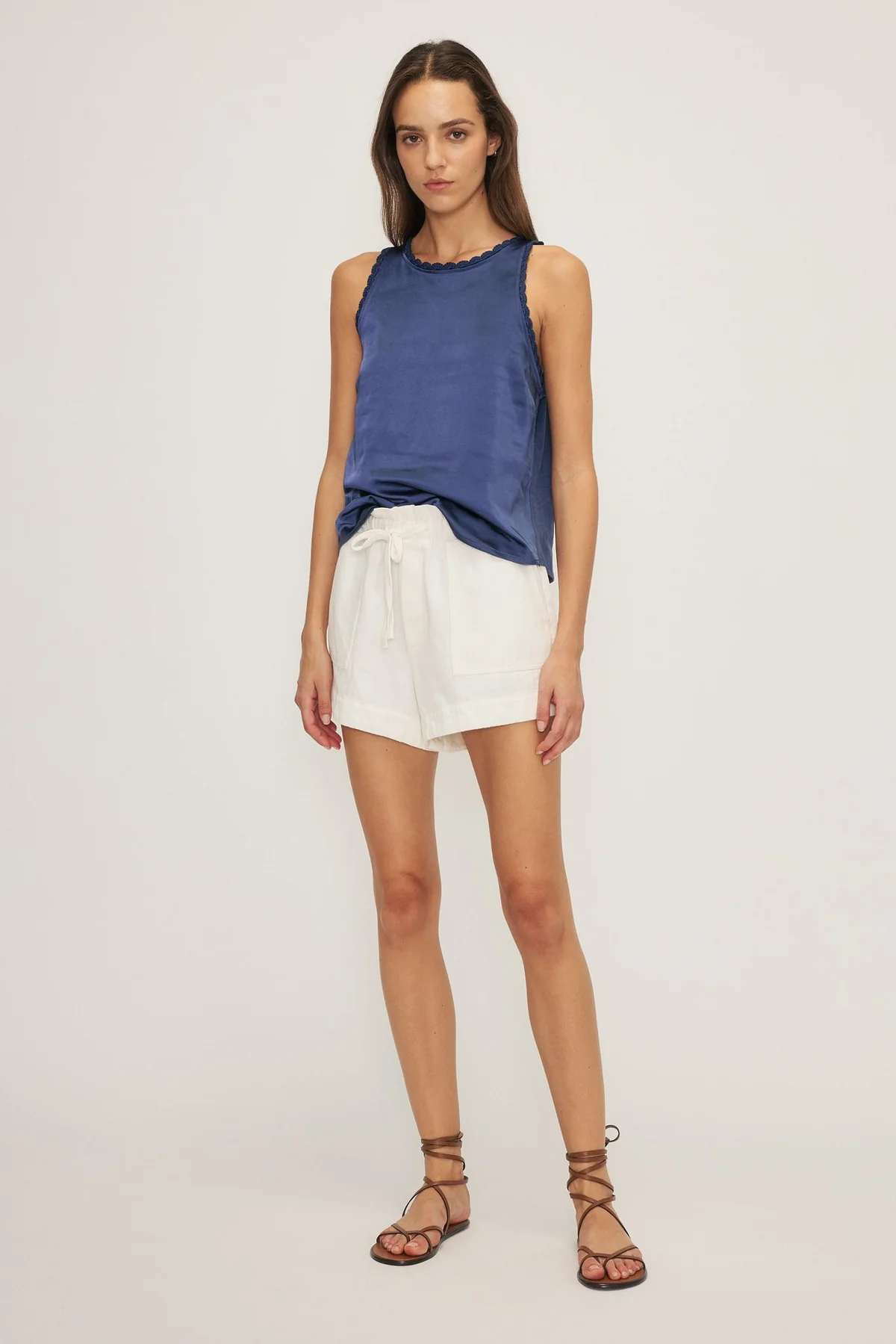 The Kelsi Top Summer Navy