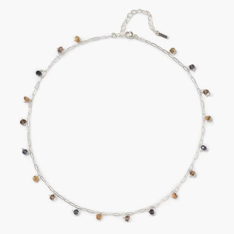 The Multi Stone Sterling Silver Cayman Necklace