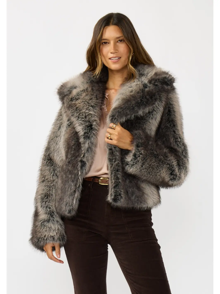 The Ombre Fiona Faux Fur Jacket