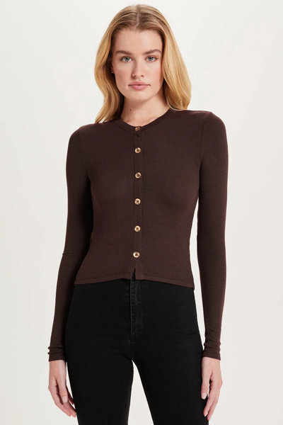 The Marina Ribbed Crop Cardigan