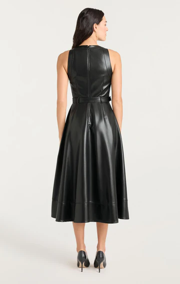 The Vegan Leather Zelda Dress