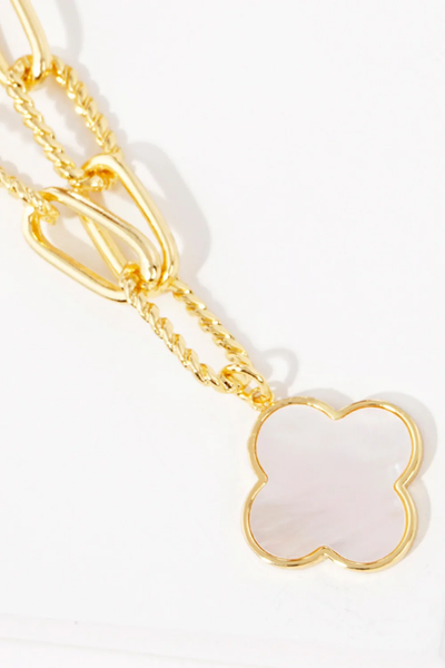 The Paperclip Clover Necklace