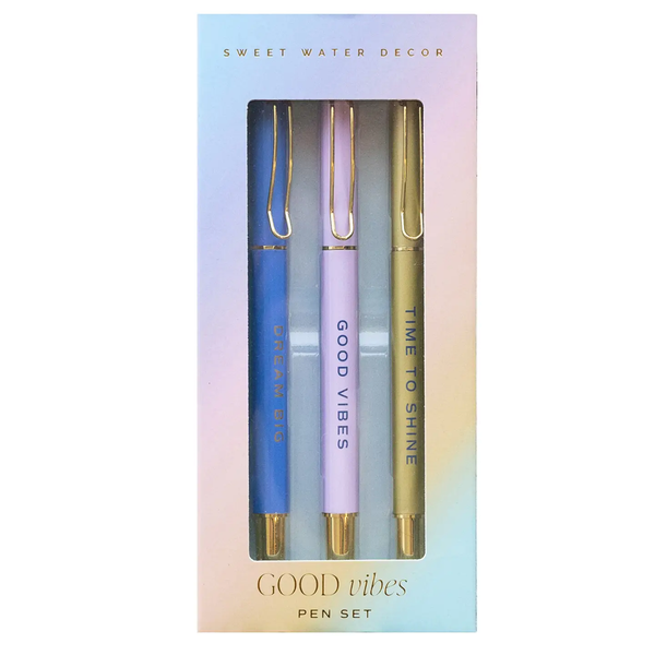 The Good Vibes Metal Pen Set