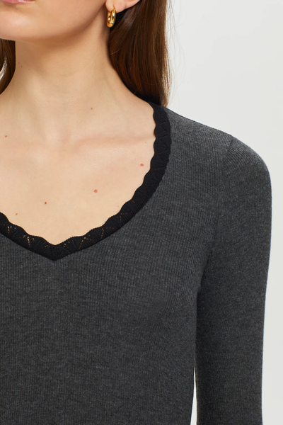 The Verona V Neck Top