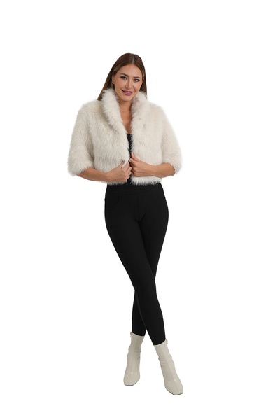The Tyler Faux Fur Shrug