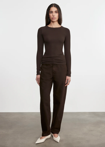 The Silk Rib L/S Crew