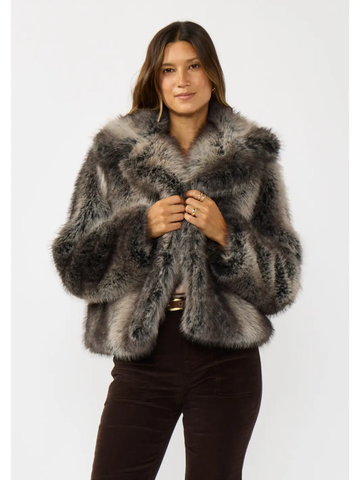 The Ombre Fiona Faux Fur Jacket