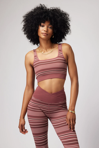 The Lena Striped Seamless Bra