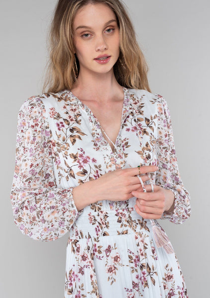 The Healdsburg Smocked Floral Maxi
