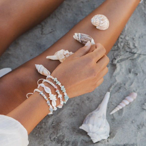 The Blue Lagoon Sea Stone Bracelet