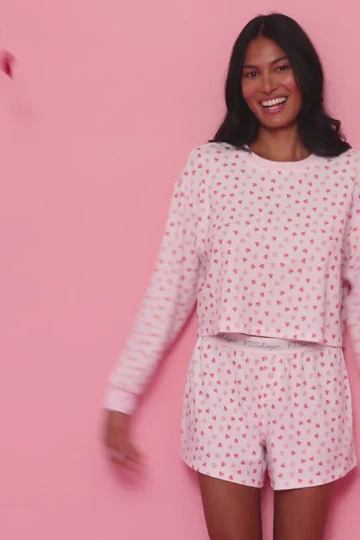 The Boyfriend Boxer Heart to Heart PJ Short Set