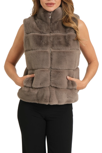 The Vince Faux Fur Vest
