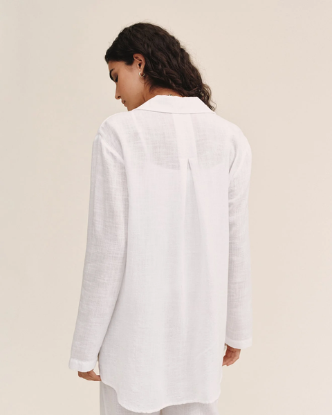 The Long Sleeve Pocket Button Down Tunic