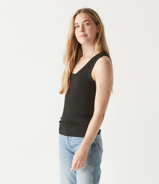 The Michael Ruched Scoop Neck Tank