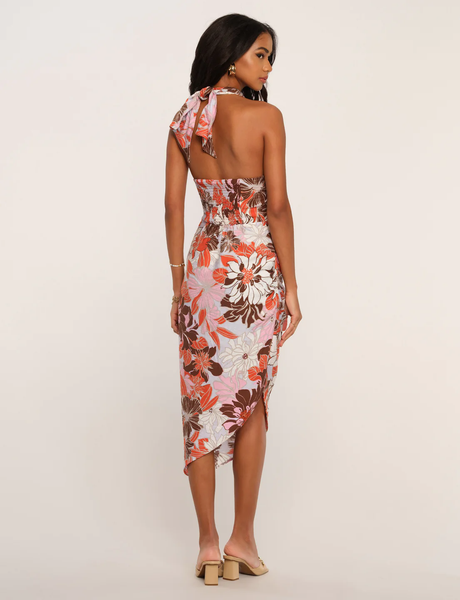 The Fiji Floral Halter Dress