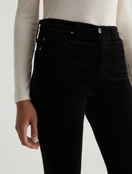 The Farrah Boot Velvet - Black