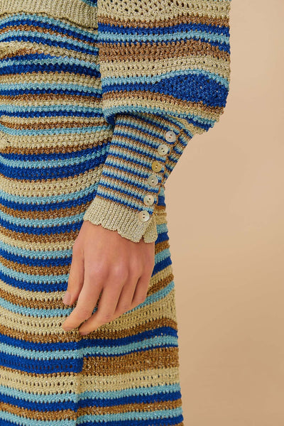 The Mixed Waves Knit Blouse