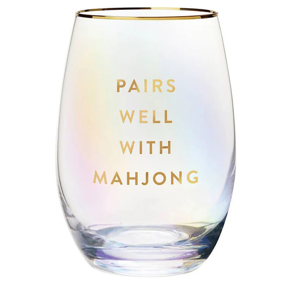 The Gold Foil Stemless Wine Glass