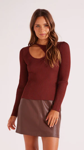 The Amber Cut Out Knit Top