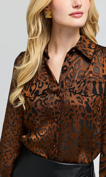 The Priya Leopard Blouse