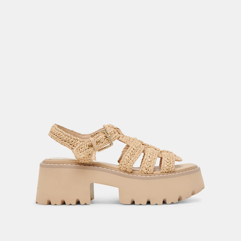 The Latice Sandals Light Natural Knit