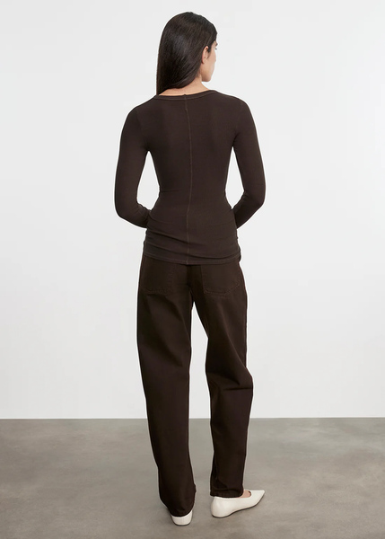 The Silk Rib L/S Crew