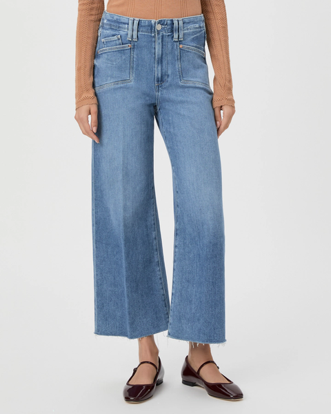The Anessa W/ Set In Pockets + Raw Hem - Sunnie Distressed