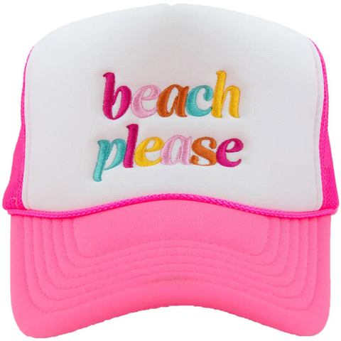The Beach Please Trucker Hat