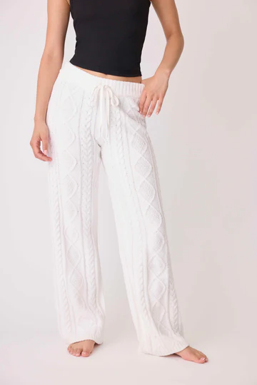The Chenille Cable Knit Lounge Pants