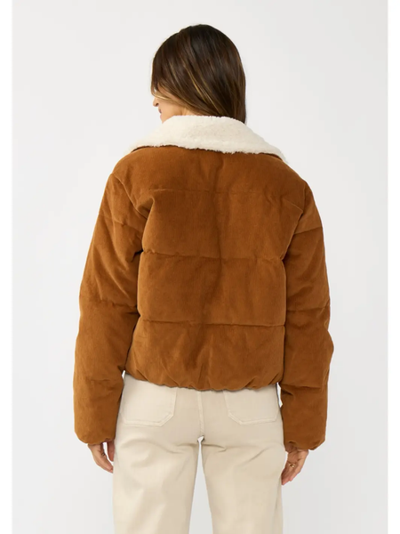 The Emerson Cord Zip Jacket with Sherpa Collar