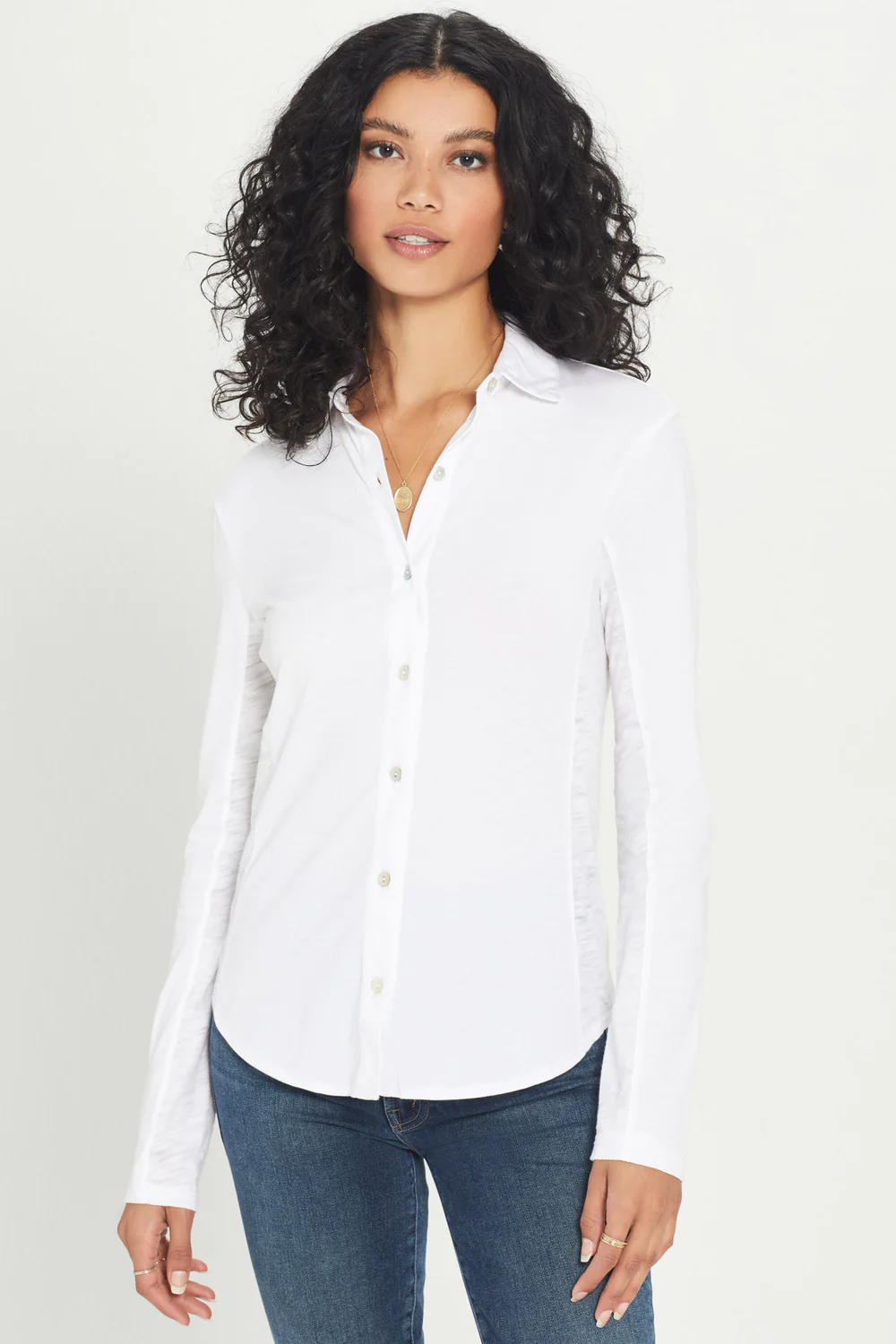 The Classic Jersey Button Down