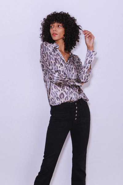 The Daria French Cuff Silk Blouse