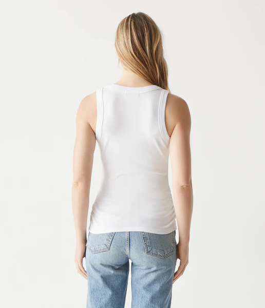 The Micah Ruched Scoop Neck Tank