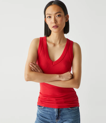 The Blanche Ruched Rib Tank