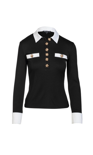 The Asher Poplin Combo Top