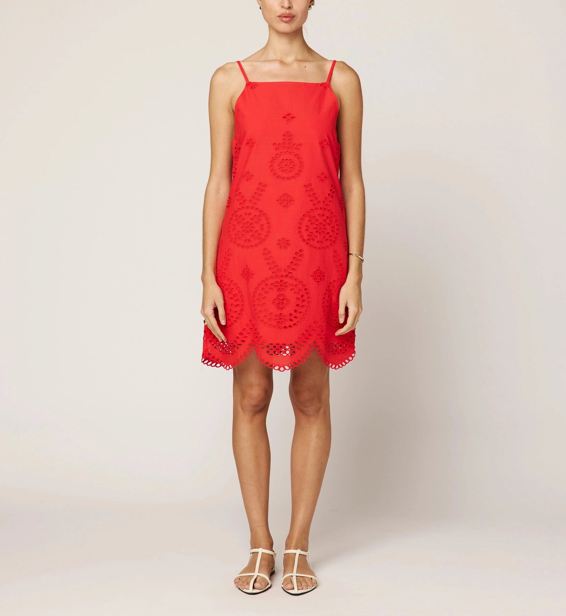 The Thandi  Eyelet Mini Dress