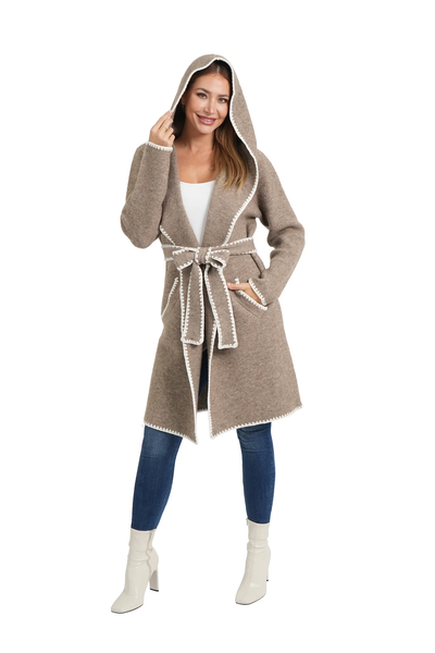 The Kamila Hoodie Wrap Cardigan
