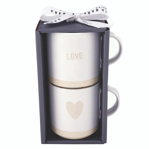 The Face To Face Stackable Mugs - Love/Heart
