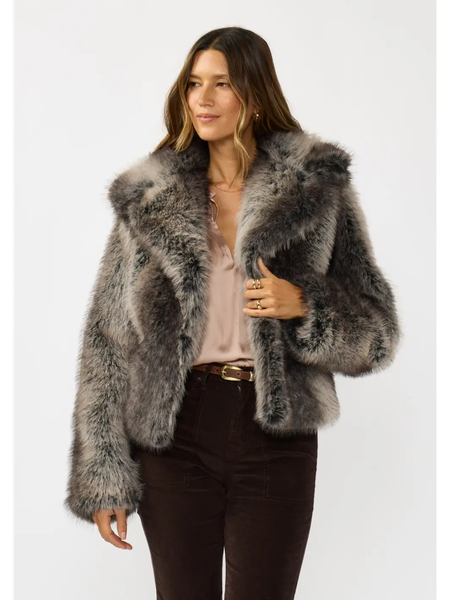 The Ombre Fiona Faux Fur Jacket