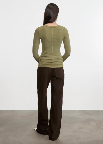 The Silk Rib L/S Crew
