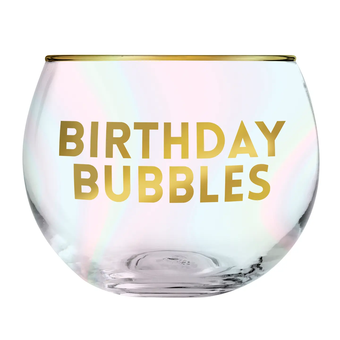 The Birthday Bubbles Glass