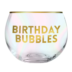 The Birthday Bubbles Glass