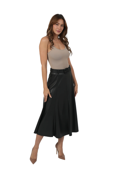 The Mercedes PU Skirt
