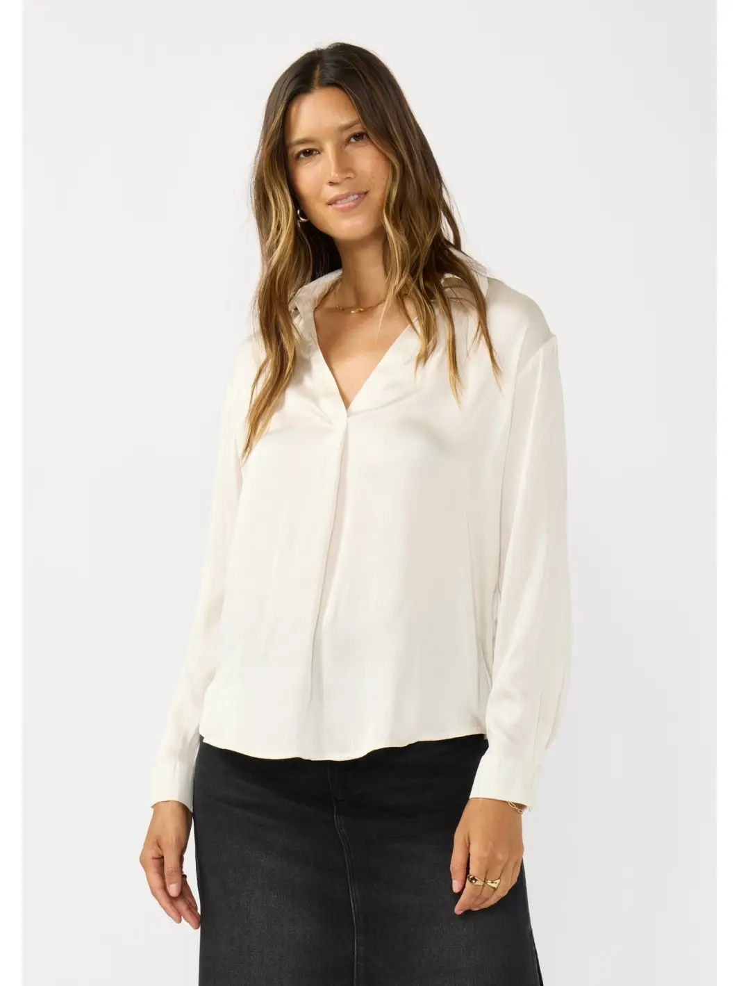 The Sofia Satin Blouse