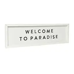 The Wood Sign - Welcome To Paradise