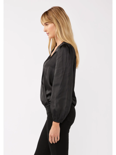 The Ella V Neck Satin Blouse