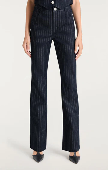 The Metallic Pinstripe Shailene Pant