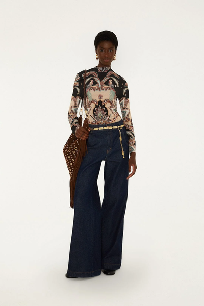 The Tapestry Dream Long Sleeve Jersey Blouse