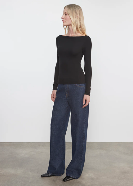 The Silk Knit Boat Neck